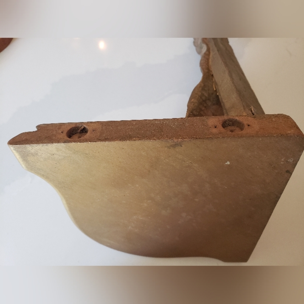 Vintage Syroco Wood Corner Display Shelf, Hard To Come By, Wood Composite - Picture 6 of 9